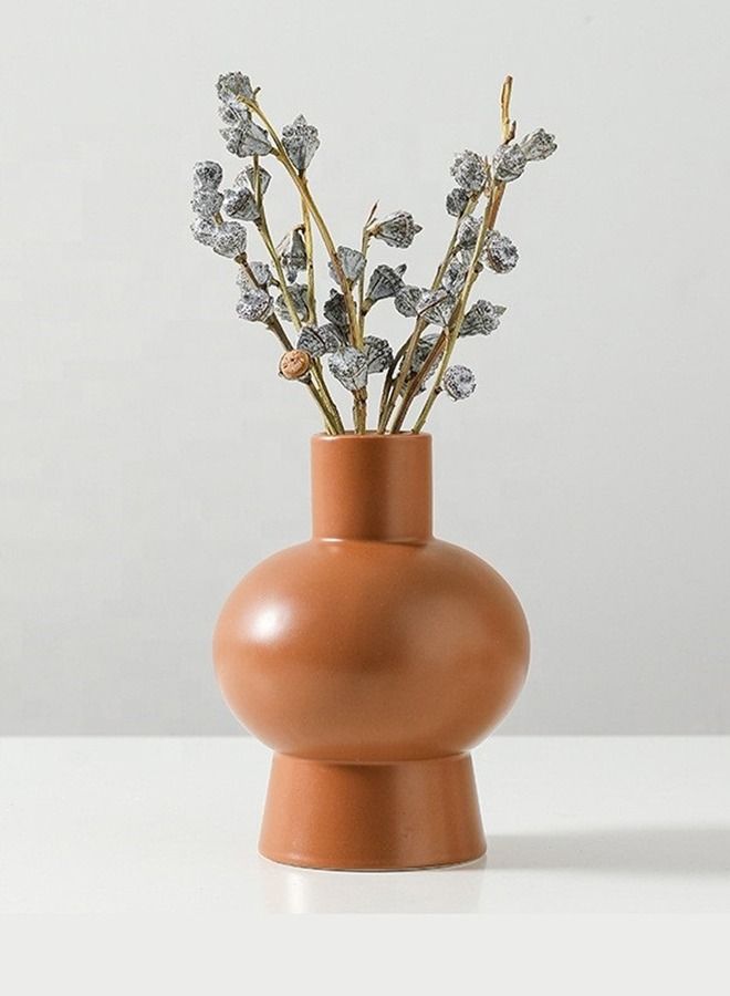 Morandi Color Creative Vase Ceramic Decor Vase For Hotel Living Room