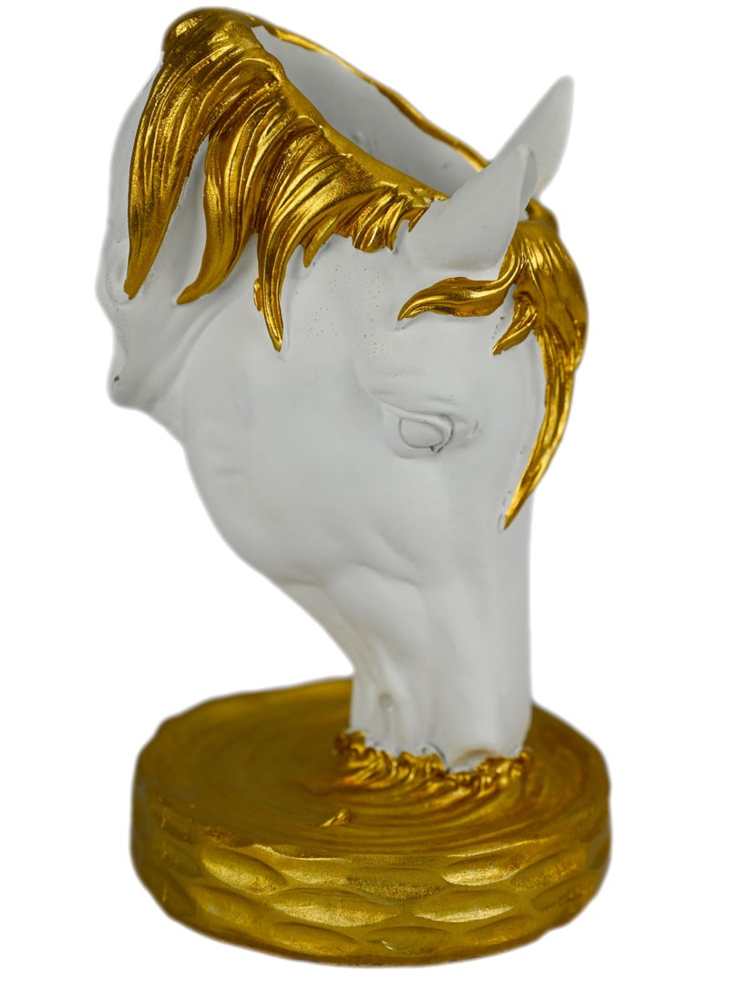 Nordic Gold Horse Vase/ Decoration Items For Living space/ Plant Stand Pot For Living space, Home Decor/ Vase For Table Decoration/ Vase For Pampas Grass