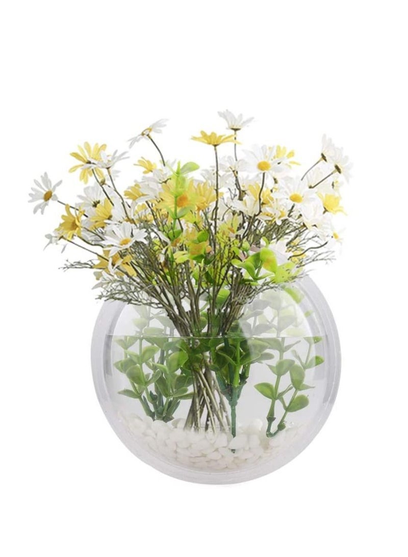 Set of 3 hanging acrylic fish plant tanks that are wall mounted Decorative Bowls for Accentuating Indoor Plants