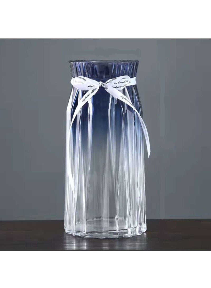 Crystal Flower Glass Vase Cute Clear Bud Vase Decorative Roman Bottle For Home Decor Living Room Centerpieces