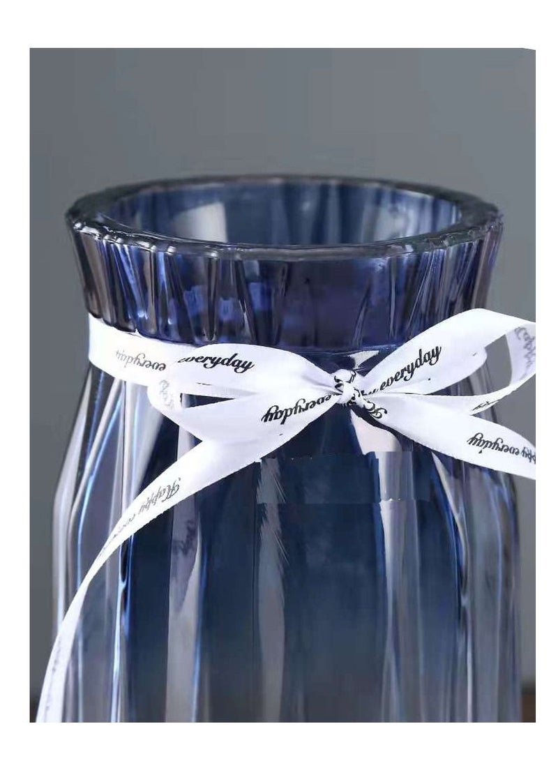 Crystal Flower Glass Vase Cute Clear Bud Vase Decorative Roman Bottle For Home Decor Living Room Centerpieces