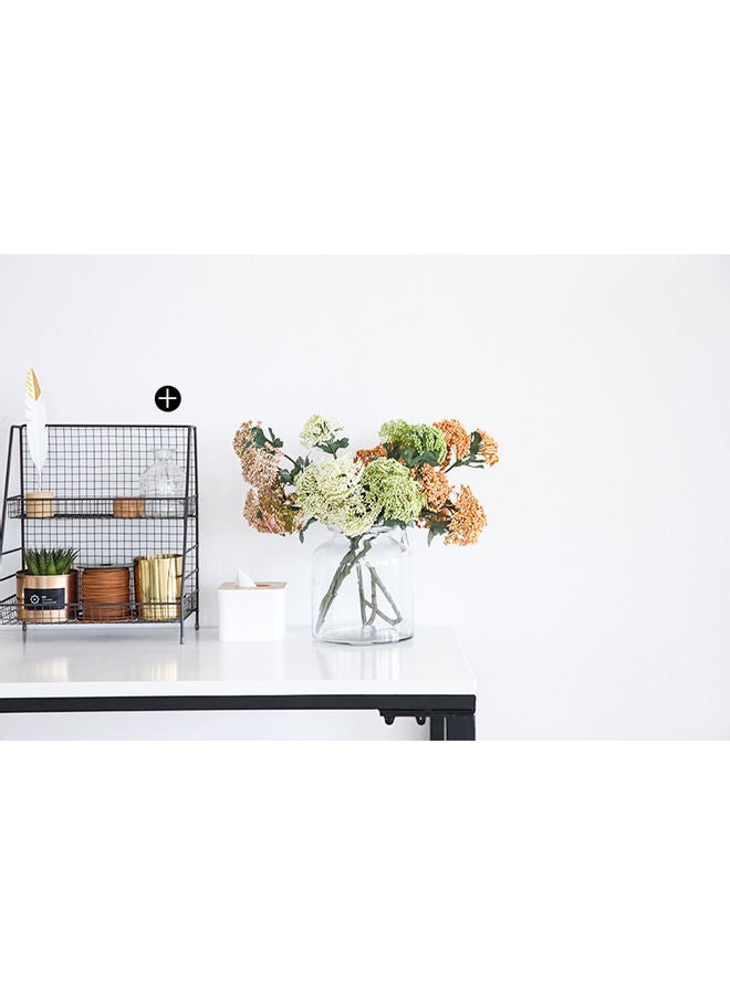 Living Room Dining Flower Vase Clear 19cm