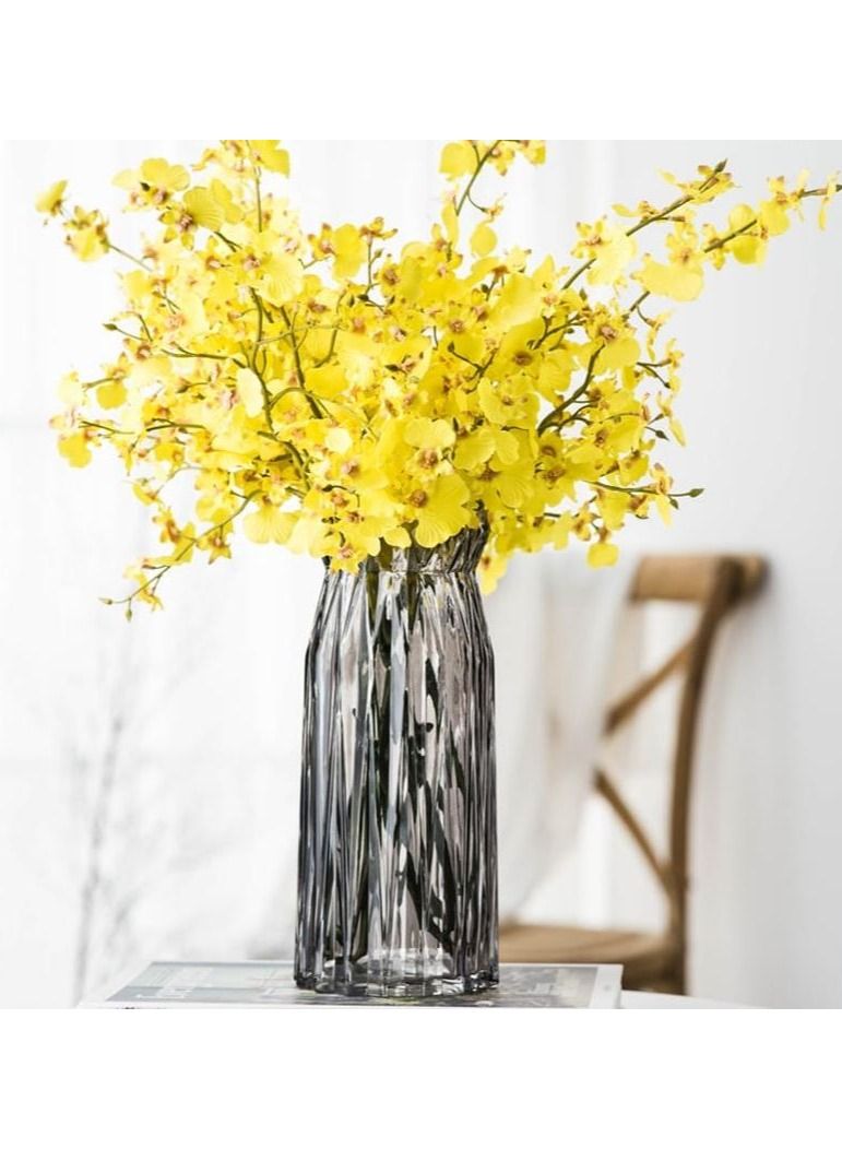 FFD Glass Flower Vase Nordic Modern Minimalist Design Flower Pot For Elegant Home Decor Living Room Centerpiece Flower Arrangements Ideal Gift For Loved