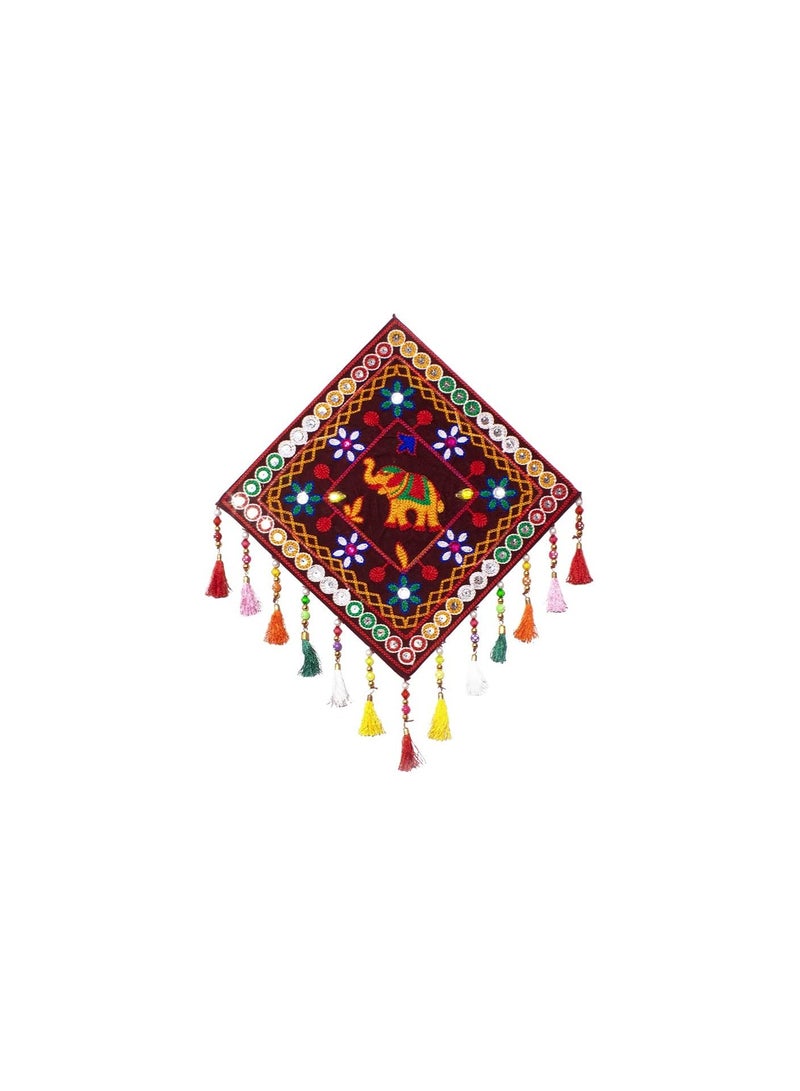 Gujrati Style Wall Hanging Traditional Style Decor 15X15 Pack Of 1