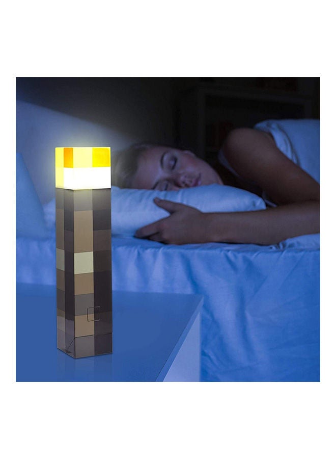 Mine&Craft Light-Up Wall Torch 11.5 Inch Led Lamp Mine&Craft Brownstone Torch Usb Rechargeable For Night Light Multicolour