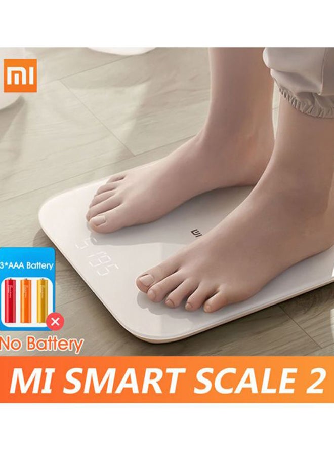 LED Display Digital Fitness Scale White
