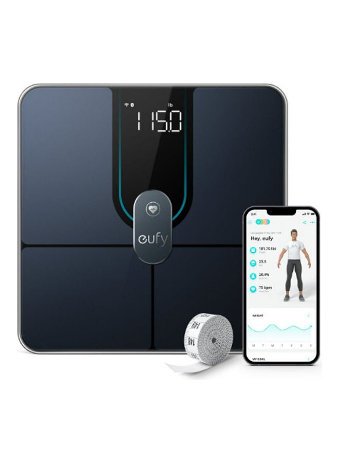 Digital Smart Scale P2  Pro With Wi-Fi And Bluetooth, Black
