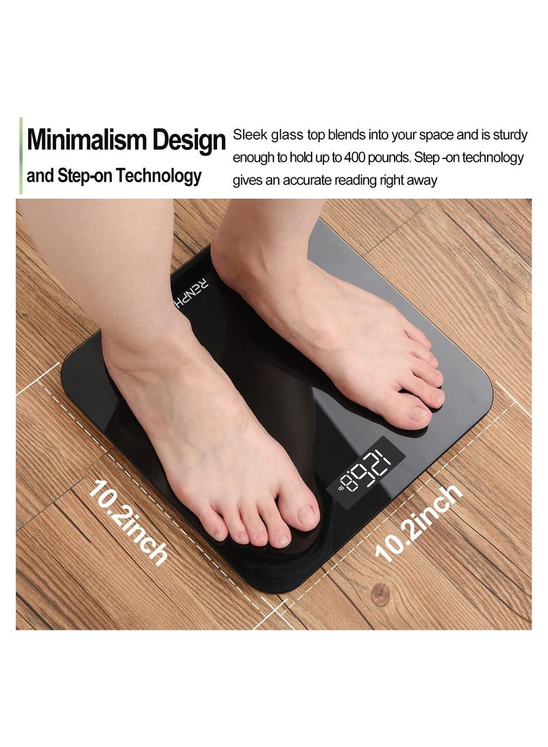 Digital Scales For Body Weight - Black