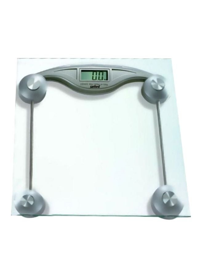 Glass Electronic Personal Scale Clear/Silver