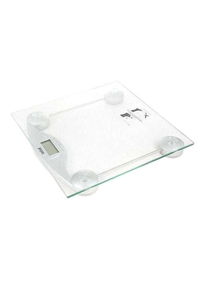 Glass Electronic Personal Scale Clear/Silver