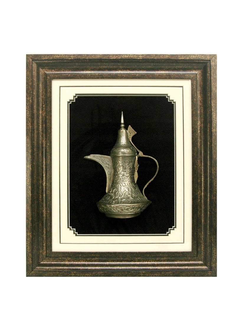 ARABIC TRADITIONAL COFFEEPOT BOXFRAME 19.2X21.2INCHES-FRM591