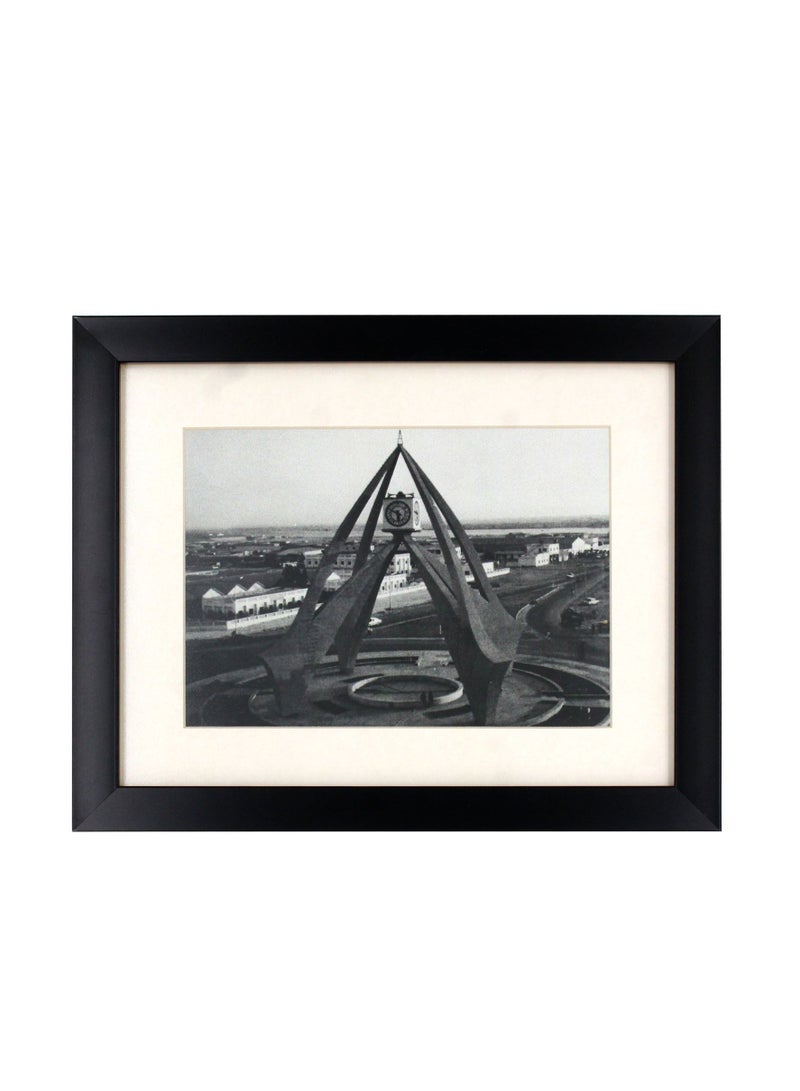 OLD DUBAI CLOCK TOWER PICTURE FRAME 11X9INCHES-ONLINE017
