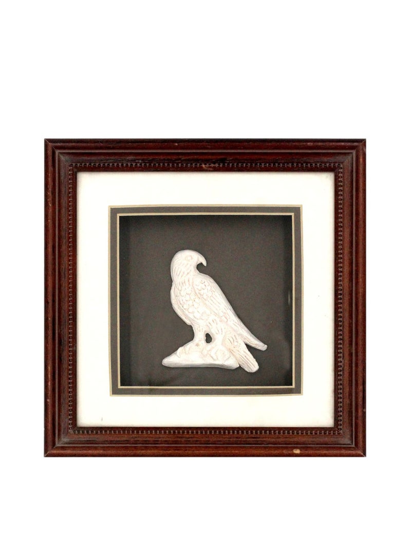 HANDMADE CLAY FALCON FRAME 8X8INCHES-ONLINE006
