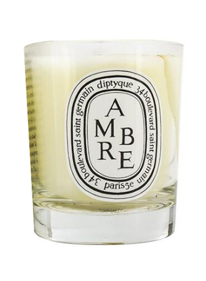 Ambre Scented Candle Yellow/Clear