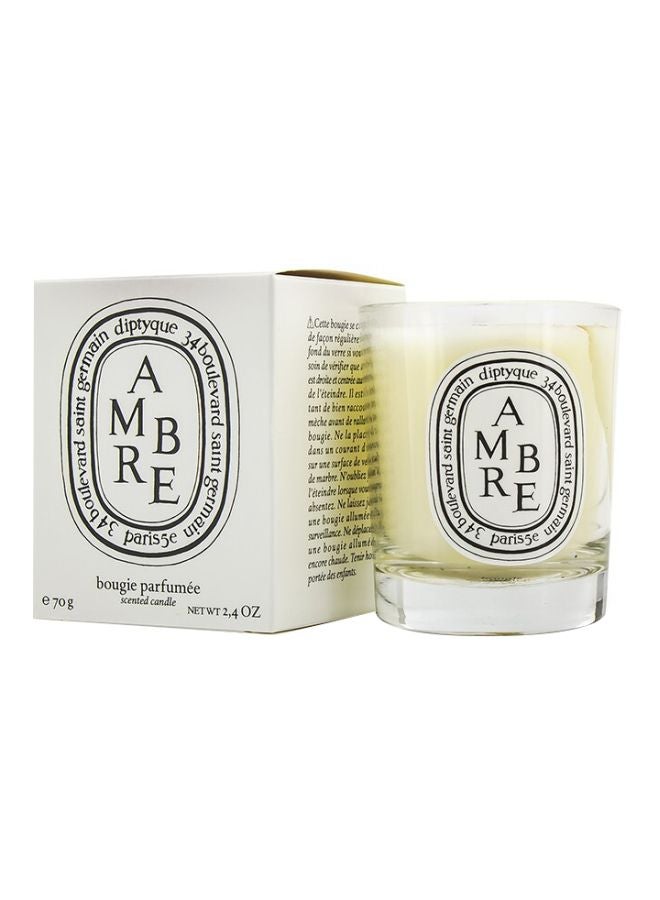 Ambre Scented Candle Yellow/Clear