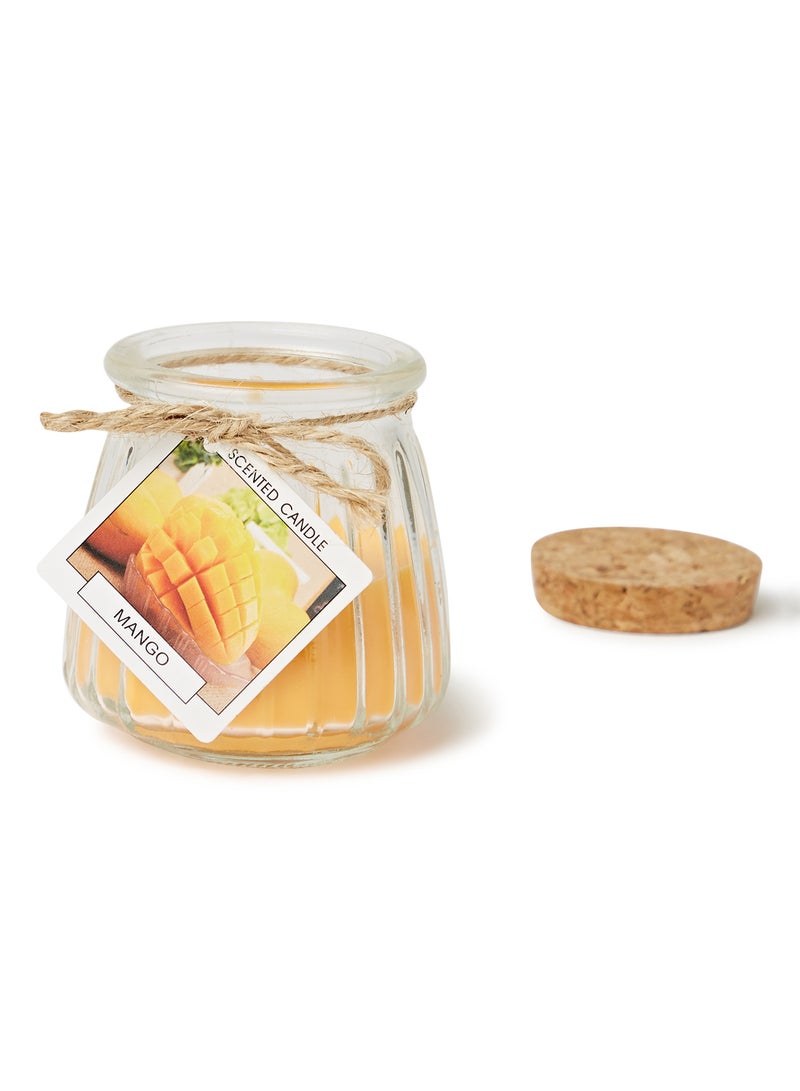 12-Piece Luxury Jar Scented Candle Set Yellow/White 7 x 5.5cm