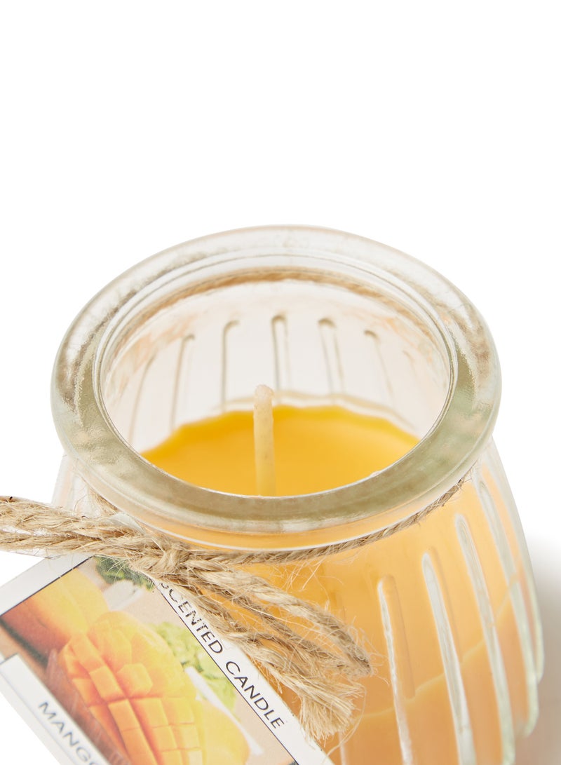 12-Piece Luxury Jar Scented Candle Set Yellow/White 7 x 5.5cm