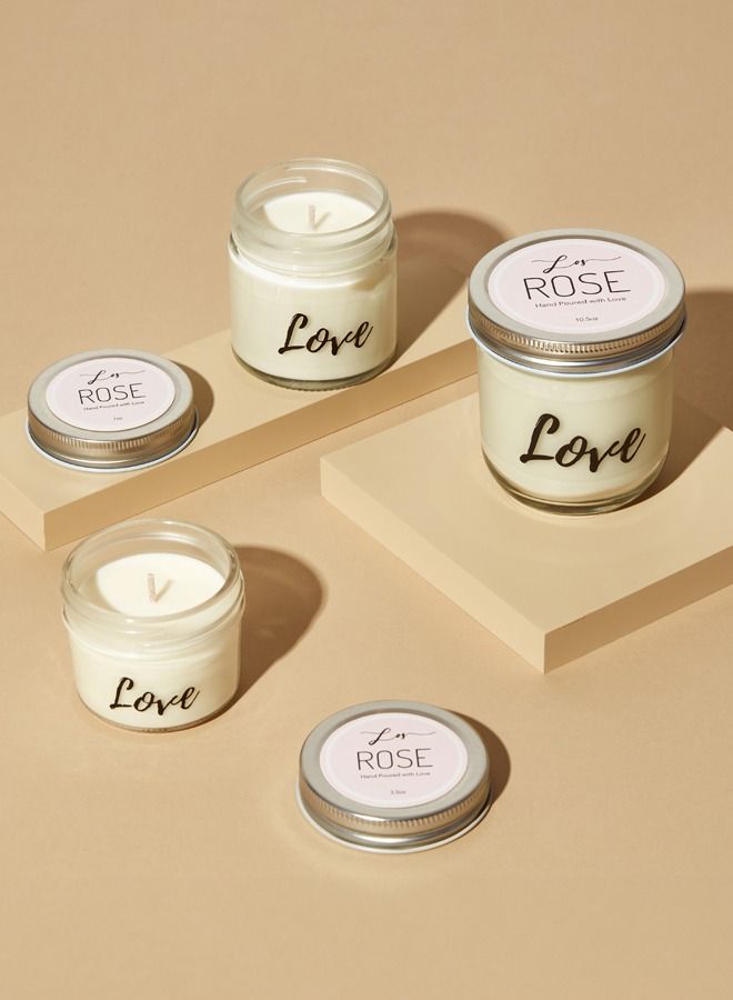 Light Within Rose Soy Wax Candle 200 ml