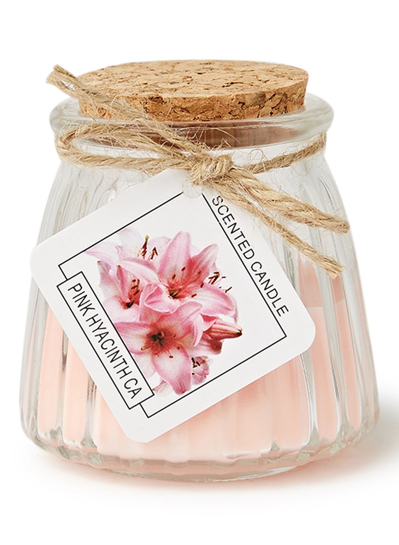 12-Piece Luxury Jar Scented Candle Set Pink/White 7 x 5.5cm