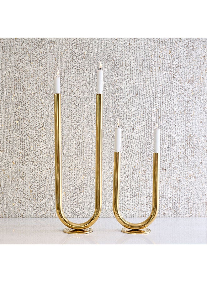 Mréya, Candle Holder Stainless Steel In Gold Electroplated