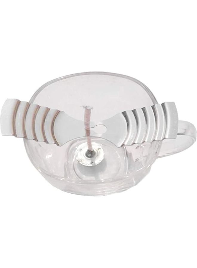 8-Piece Candle Wick Holder Set Silver One Size