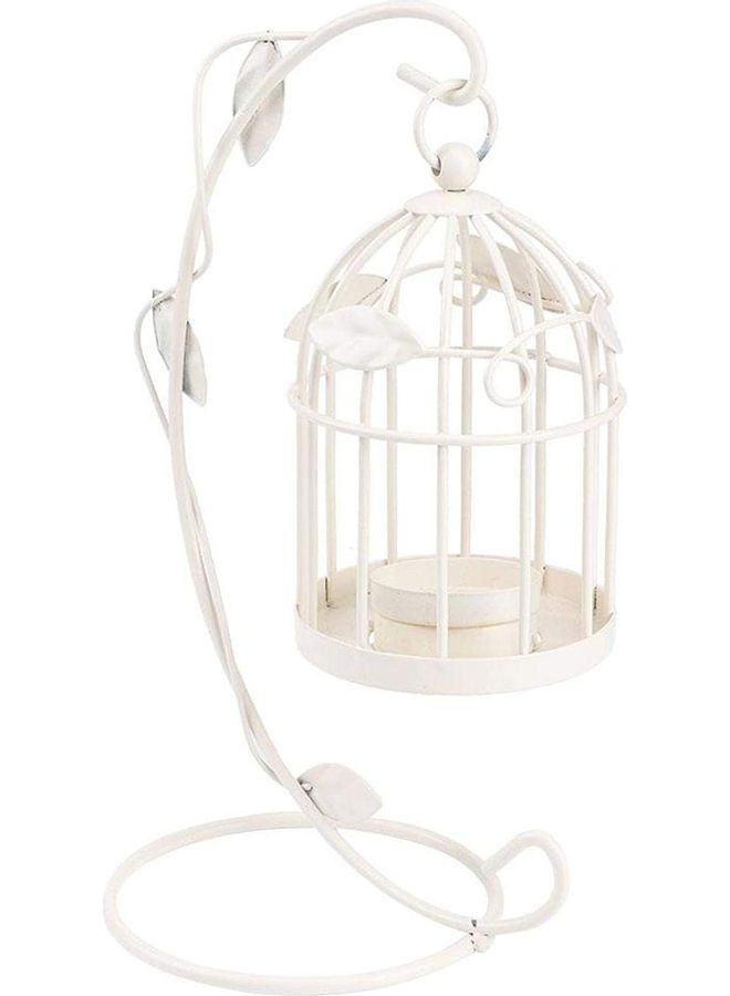 Vintage Candle Holder White 22x12cm