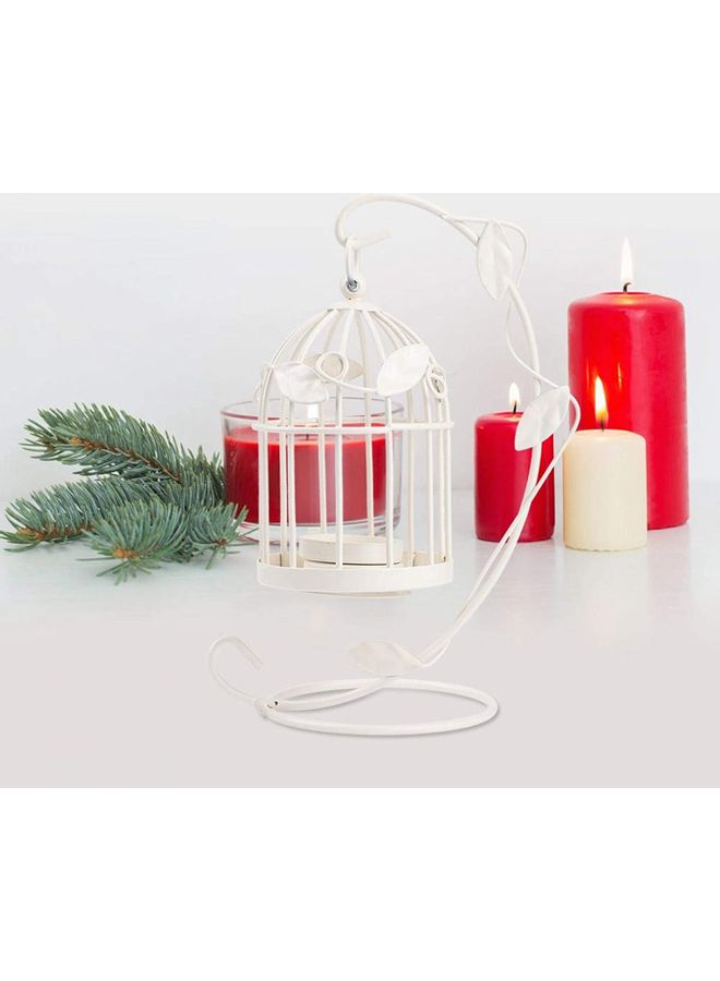 Vintage Candle Holder White 22x12cm