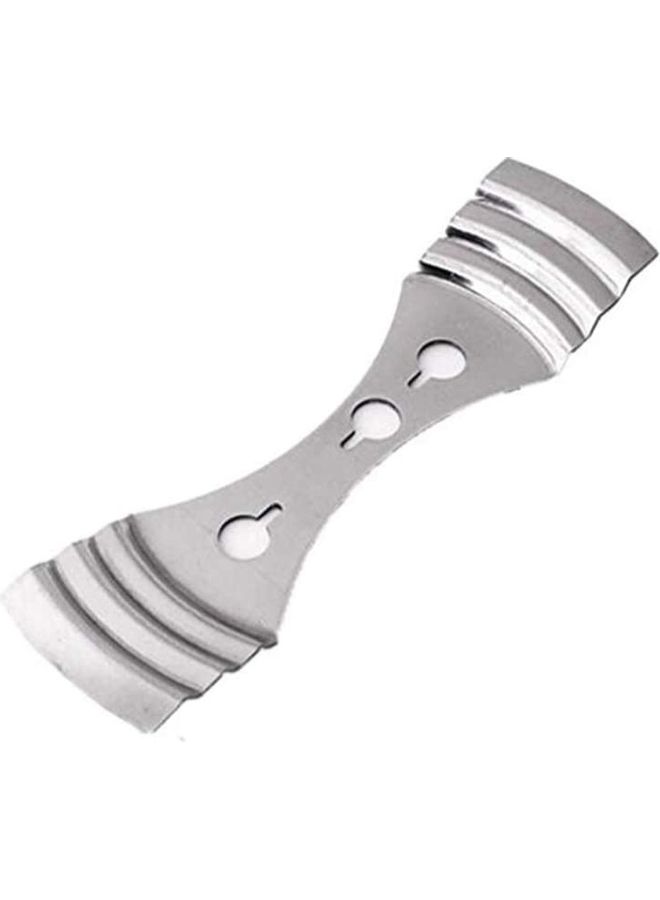 8-Pieces Metal Candle Wick Centering Devices Silver One Size