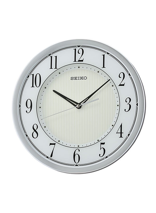 Analog Wall Clock White/Grey 31.1 x 3.9centimeter
