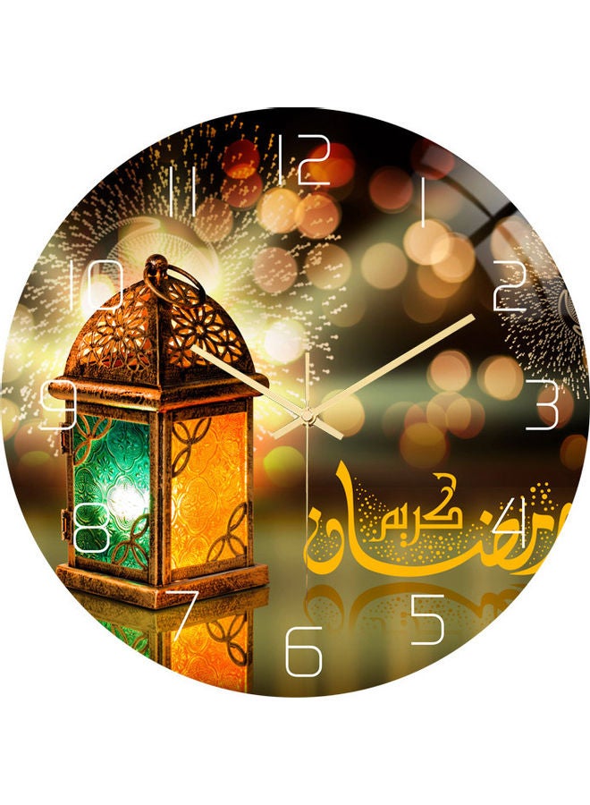 Ramzan Kareem Wall Clock Multicolour