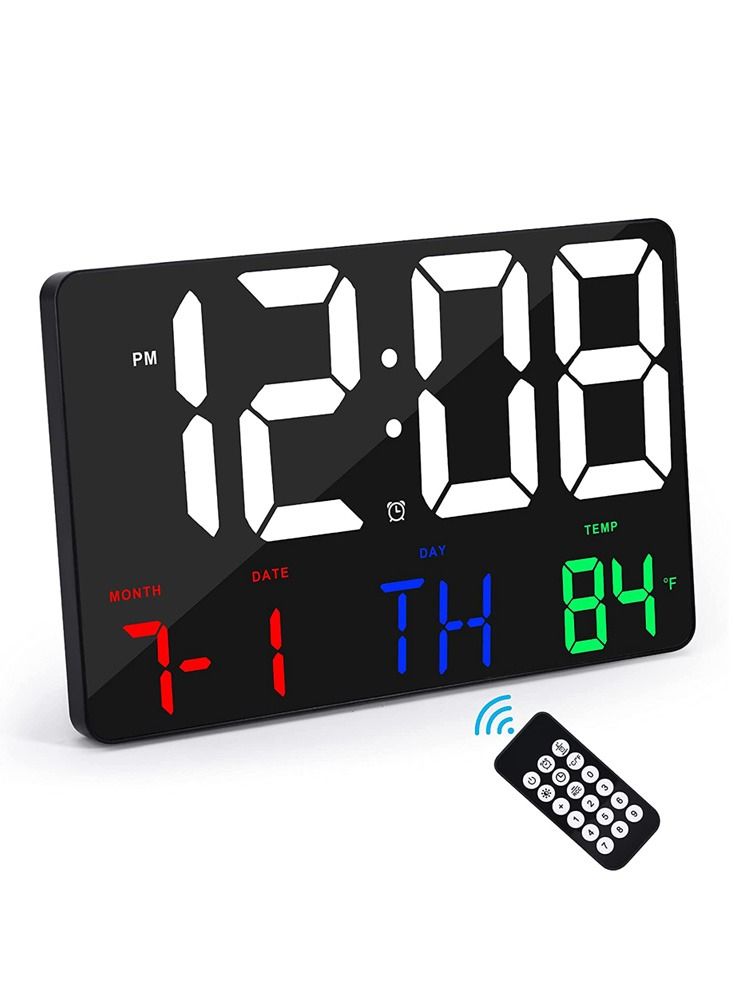 717 colour words wall clock Digital Clock Large Display,11.4
