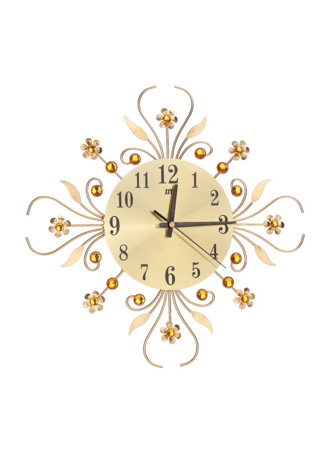 Modelling Drilled Fashion Wall Clock Gold