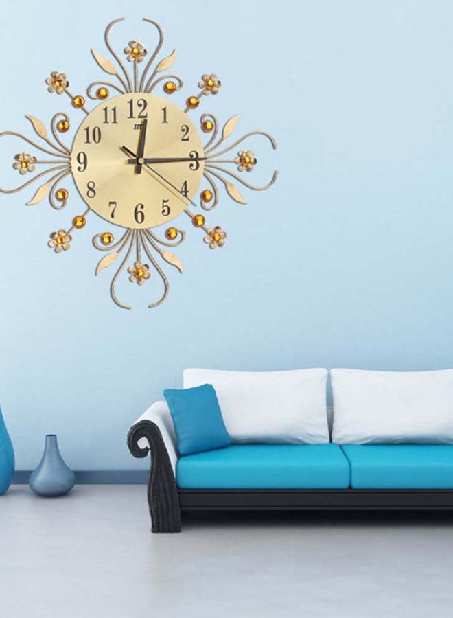 Modelling Drilled Fashion Wall Clock Gold