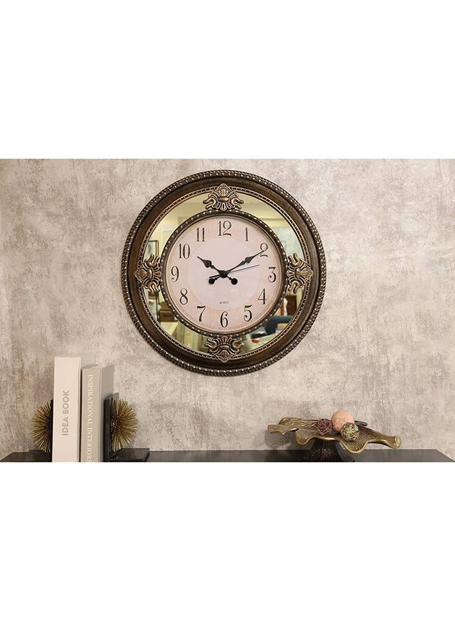 Phaedra Decorative Wall Clock Golden/Brown