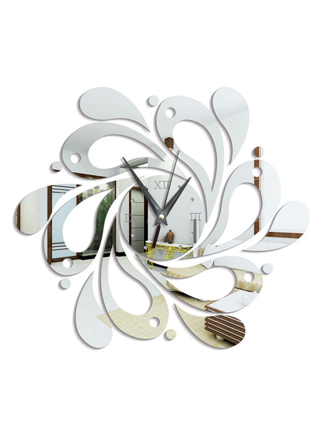 Artistic Wall Clock Silver 25 x 25cm