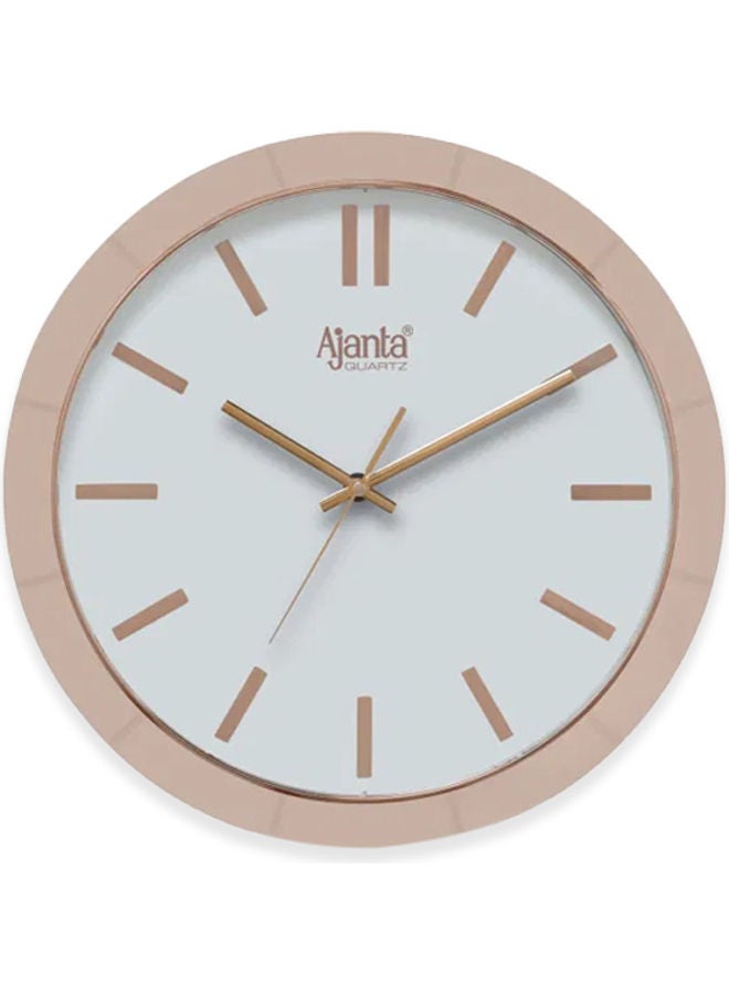 Real Silent Sweep Movement Wall Clock Sky Blue/Brown