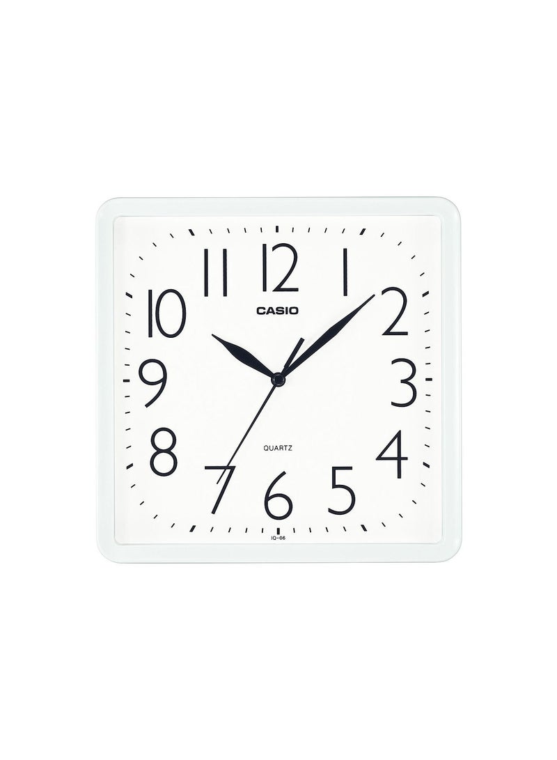 Wall clock Analog Square Shape White Dial IQ-06-7