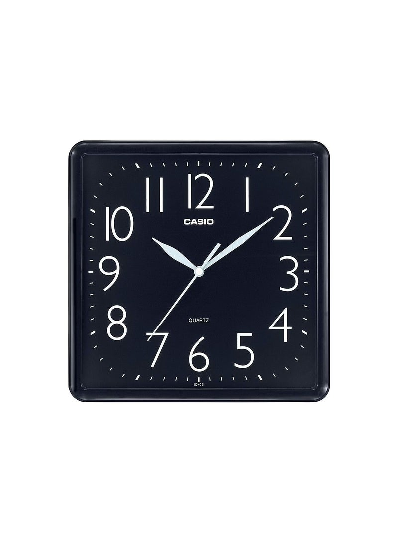 Wall clock Analog Square Shape Black Dial IQ-06-1