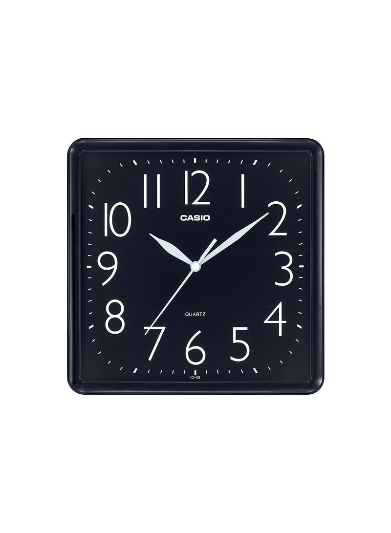 Analog Black Dial Square Clock IQ-06-1