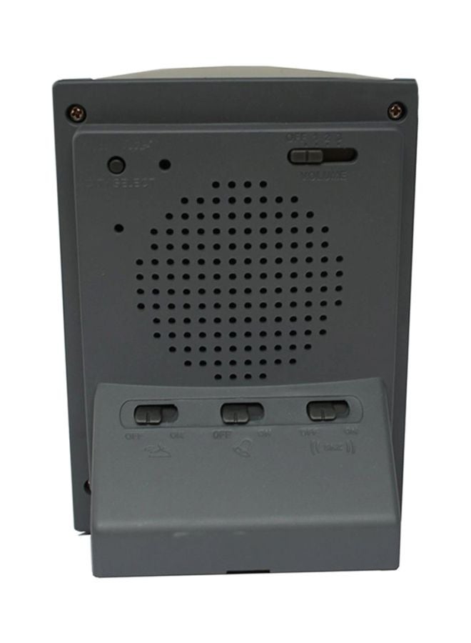 Automatic Azan Alarm Clock Grey 12x9x6cm