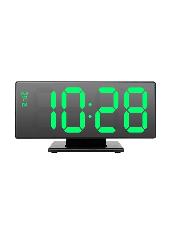 LED Multifunction Digital Clock Black 9.5x 18.4x 4.2cm