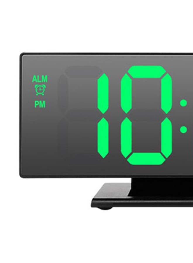 LED Multifunction Digital Clock Black 9.5x 18.4x 4.2cm