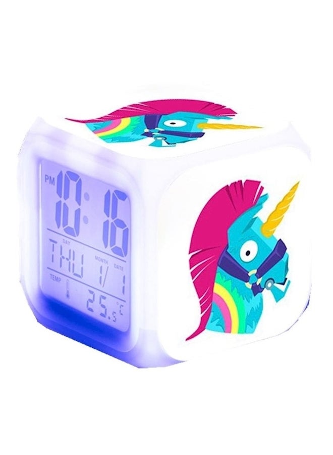 Fortress Night 24 Hours Led Color Square Digital Alarm Clock Multicolour