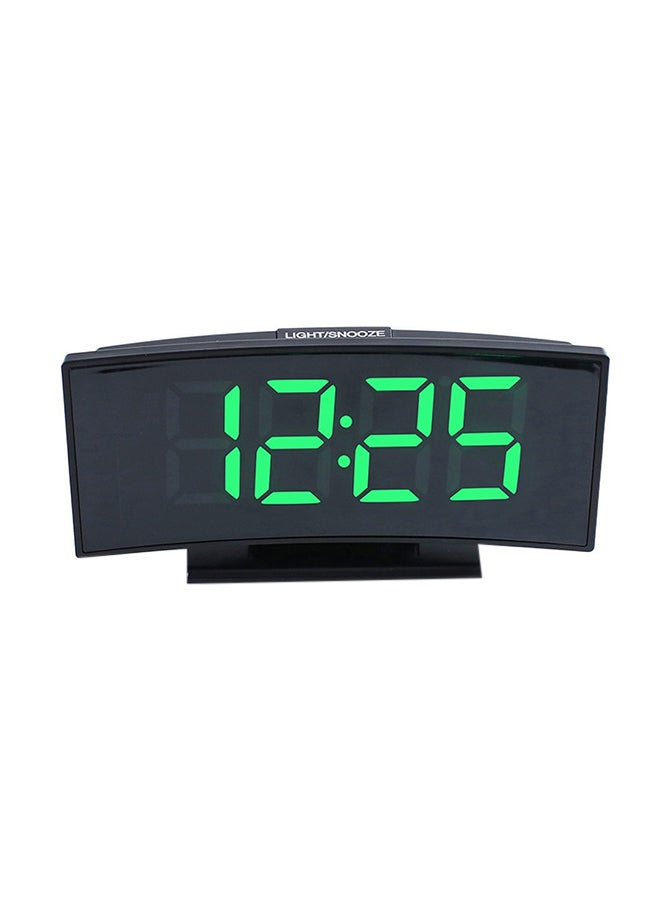 Large Screen Digital Display Electronic Table Clock Black