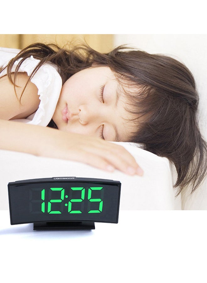 Large Screen Digital Display Electronic Table Clock Black