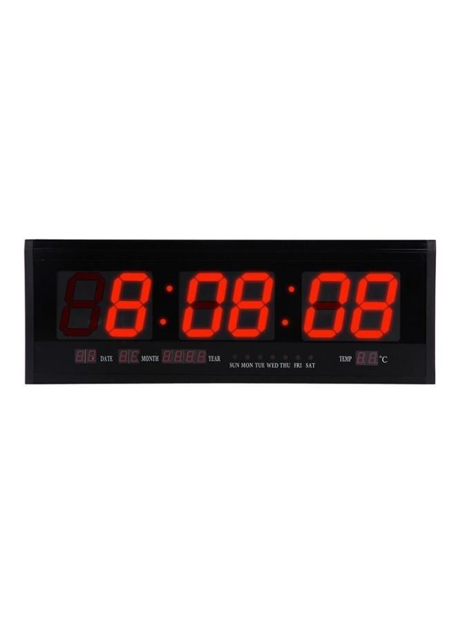 Digital LED Clock Wall Clock Office Clock, Shows Time, Date, Day, Temperature -TL-4819