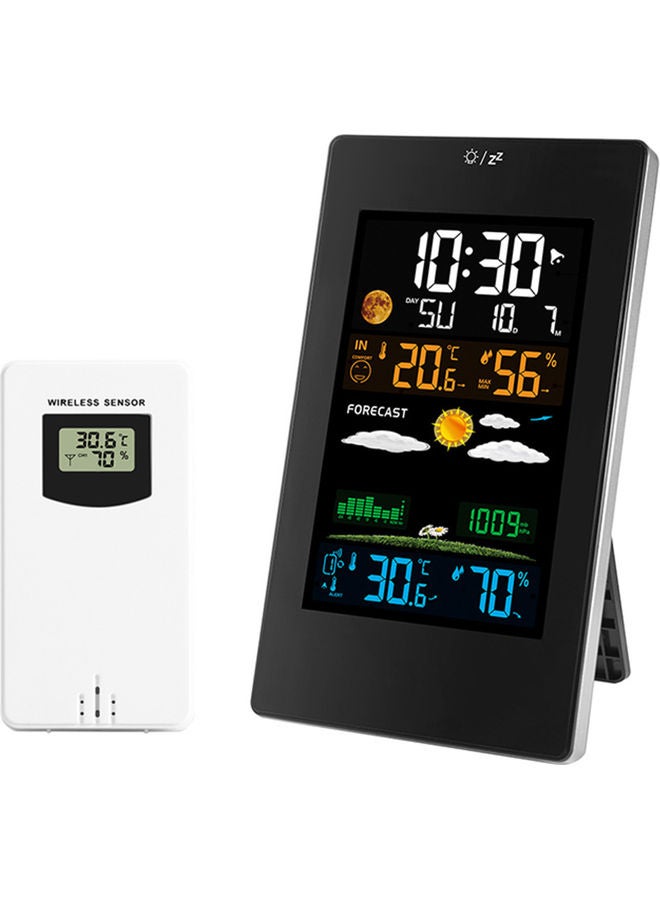 Multifunctional Electronic Alarm Clock Black 9.00X8.00X8.00cm