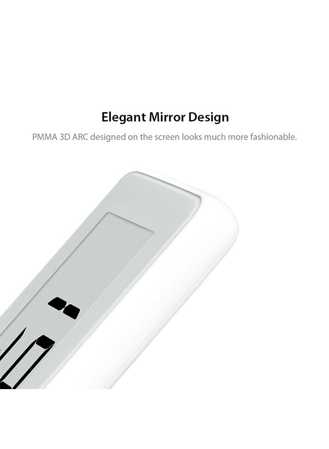 LED Digital Alarm Clock White