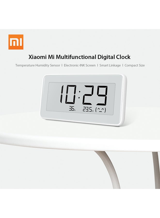 LED Digital Alarm Clock White