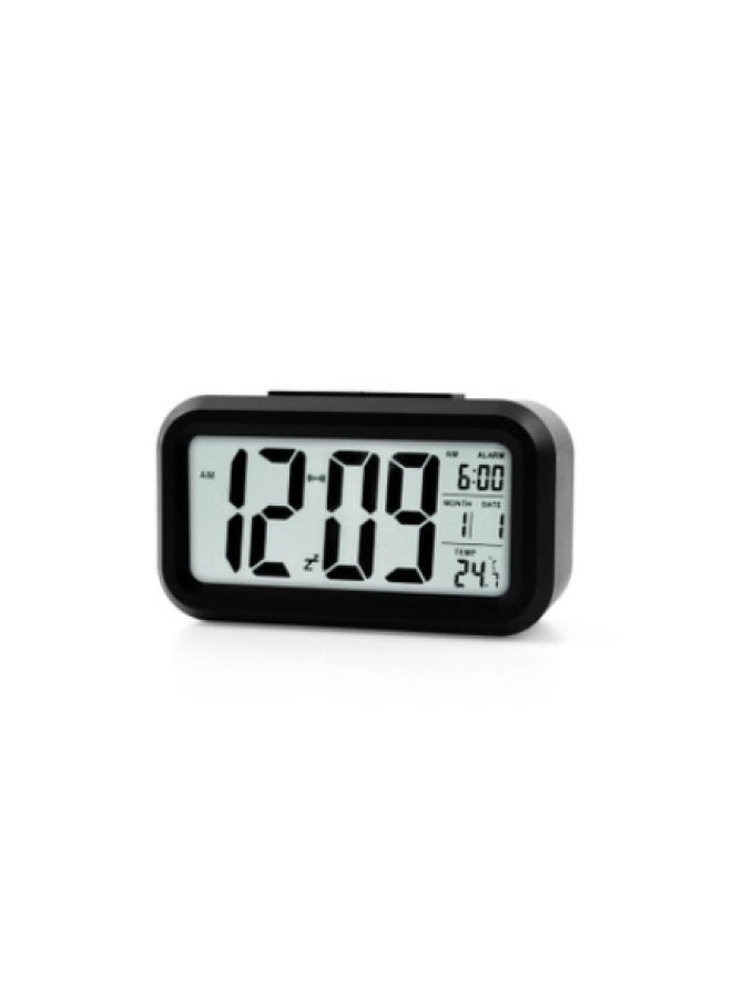 Temperature Edition Digital Alarm Clock Black